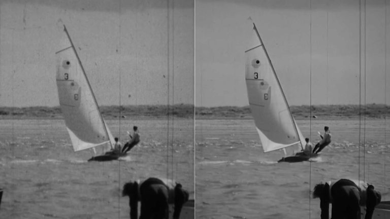 16mm Cline Film cleaning before and after Example 2