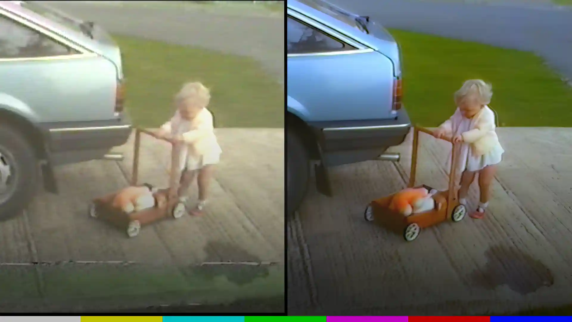 AI Video Restoration and Colour Correction