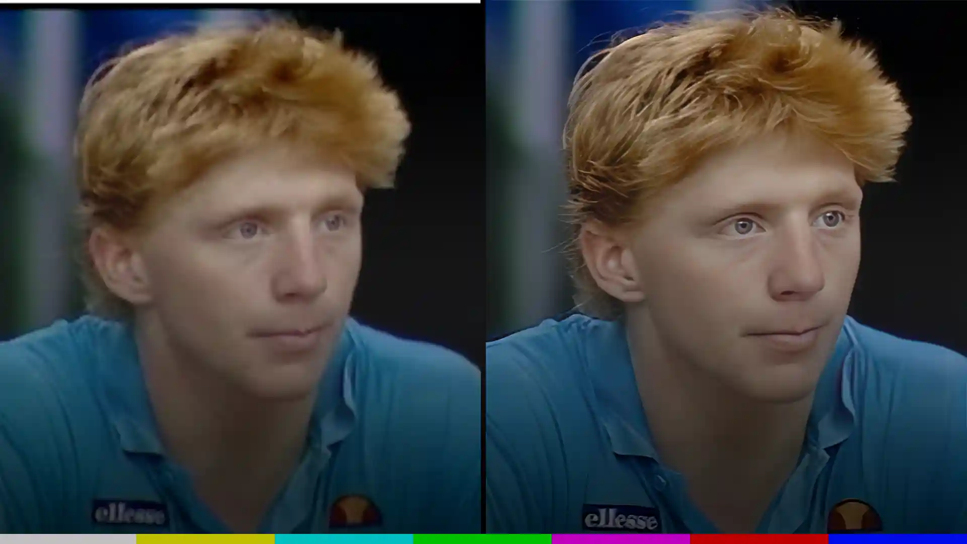 VHS tape of Boris Becker Upscaled to HD (remastered in 2022)