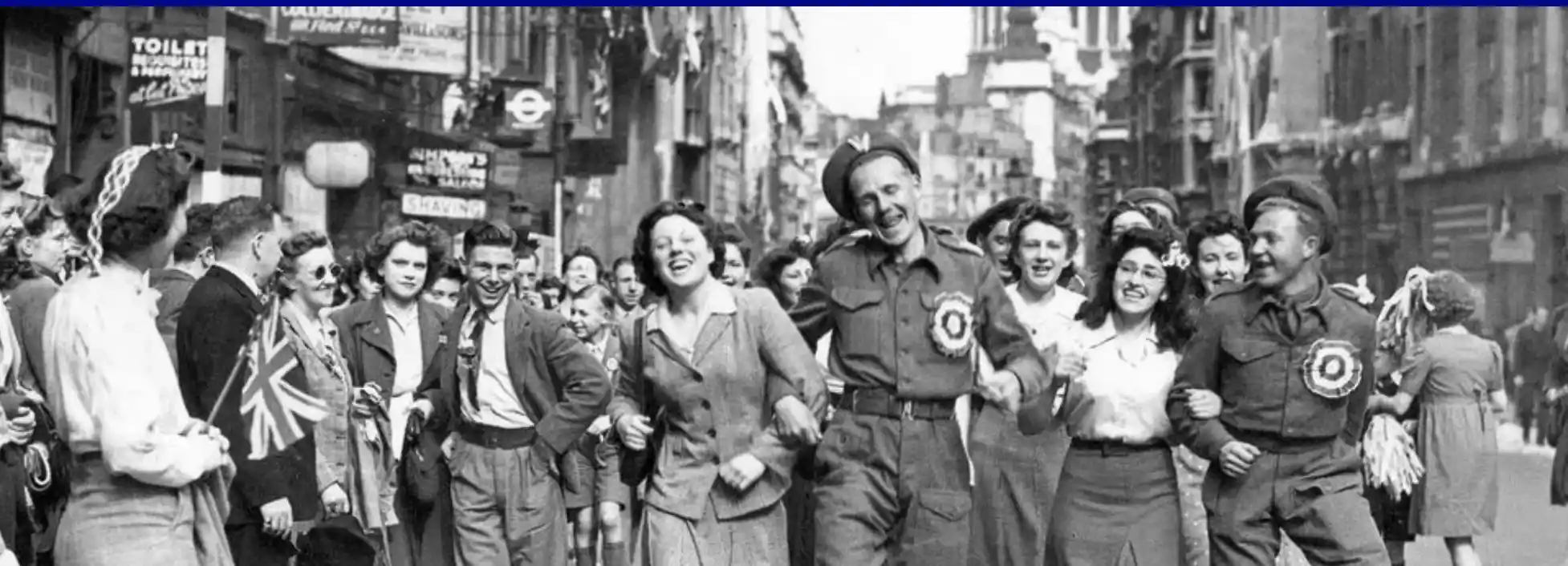 image of WWII celebration