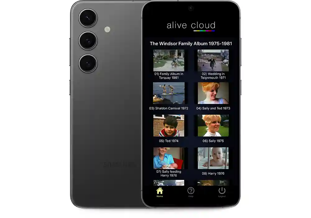 Alive Cloud running on Android Phone