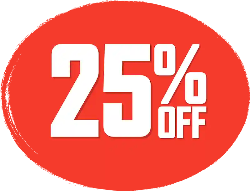 25% off