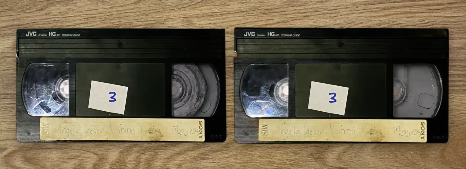 Moldy VHS tapes