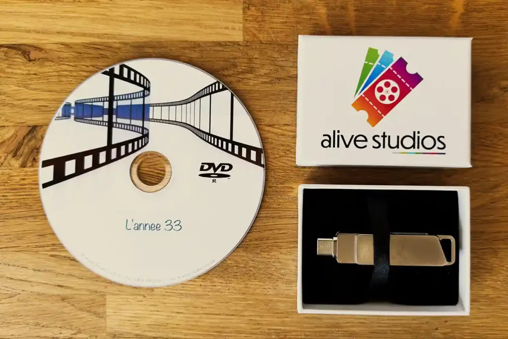 USB stick with a DVD