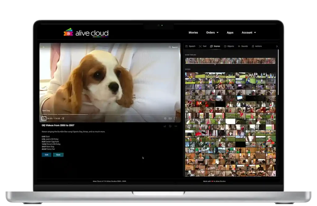 Alive Cloud running on MacBook Pro
